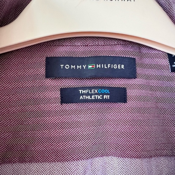 NWT Tommy Hilfiger Purple Dress Shirt Classic Style - Picture 2 of 5